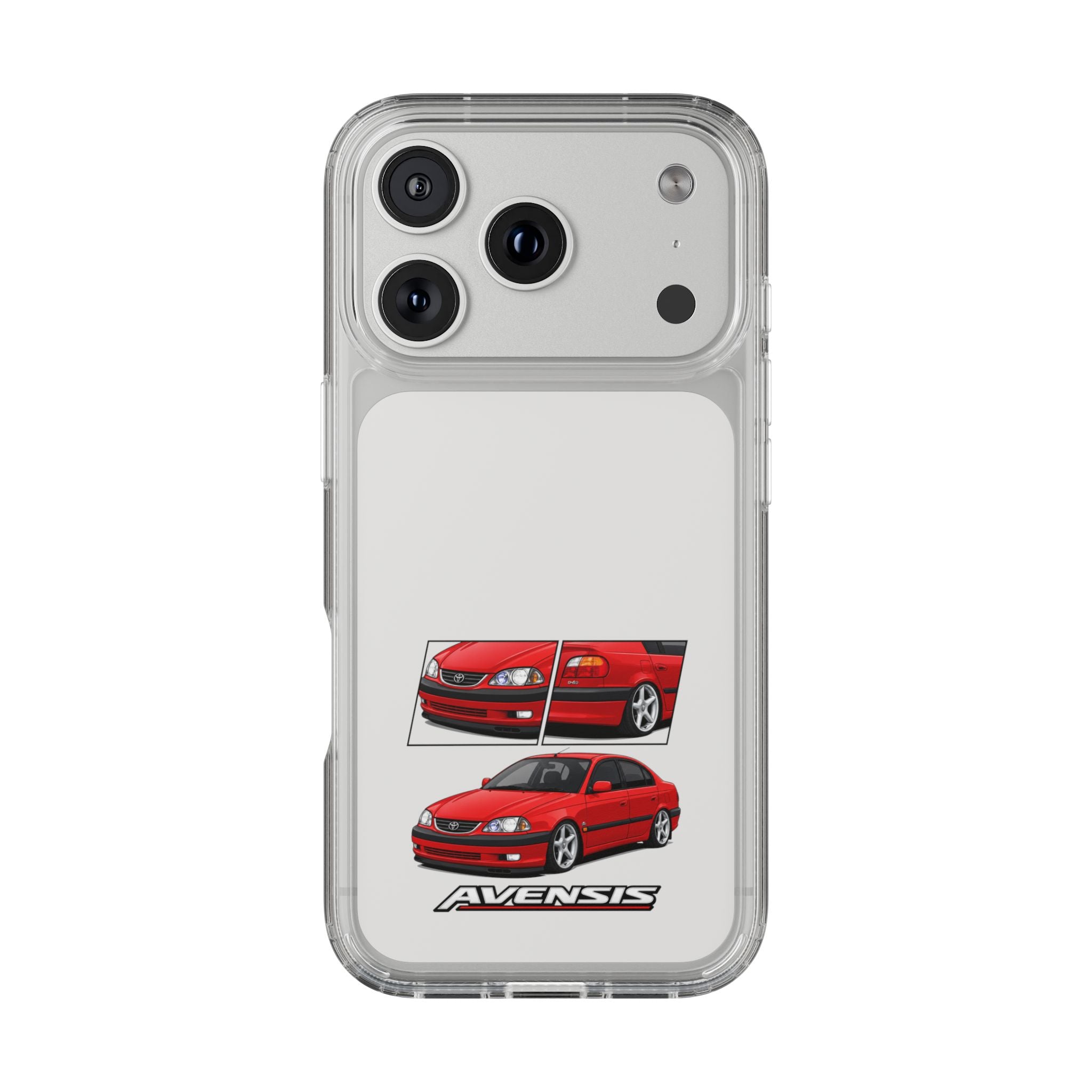 RED TOYOTA AVENSIS PHONE CASES