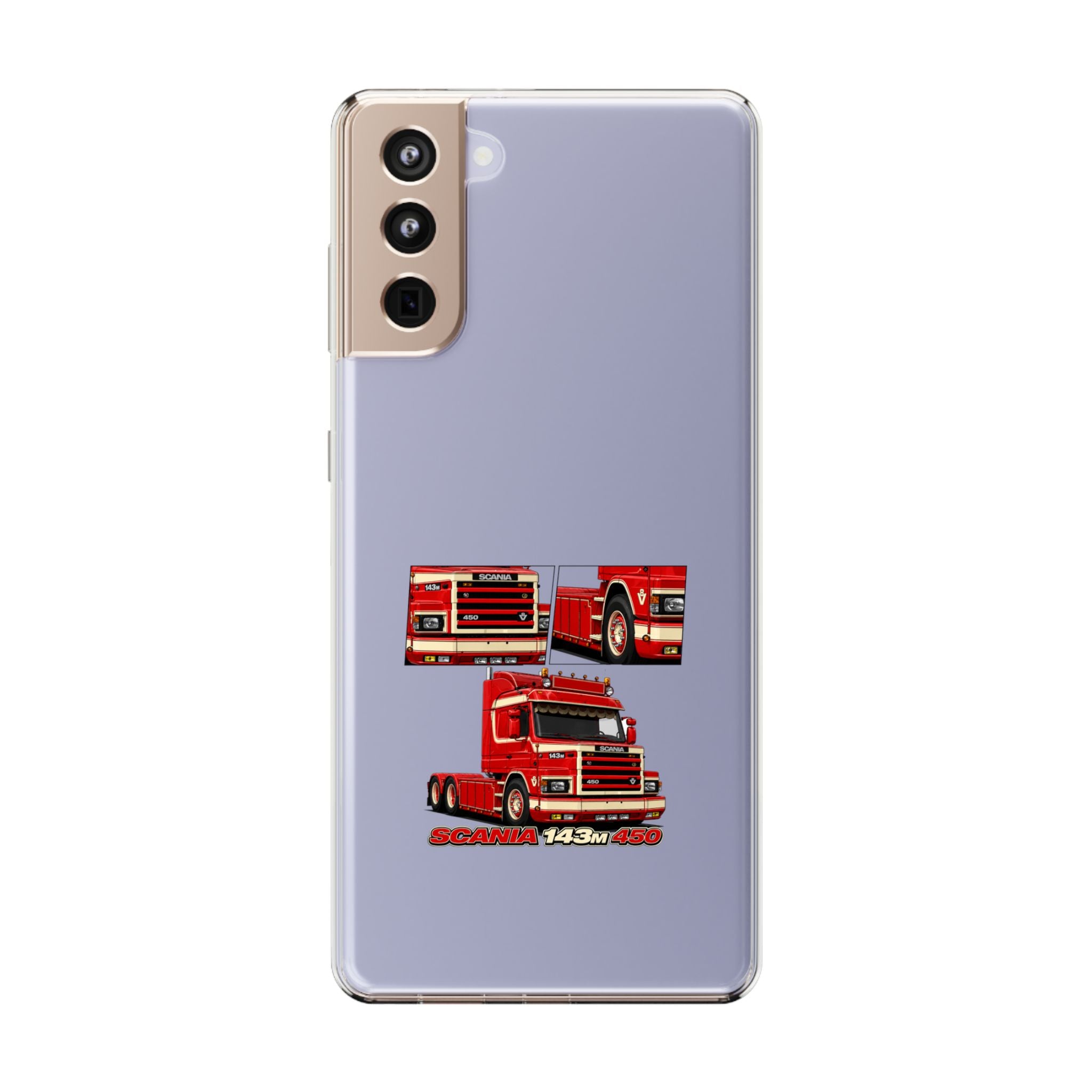 RED SCANIA 450 143M PHONE CASES