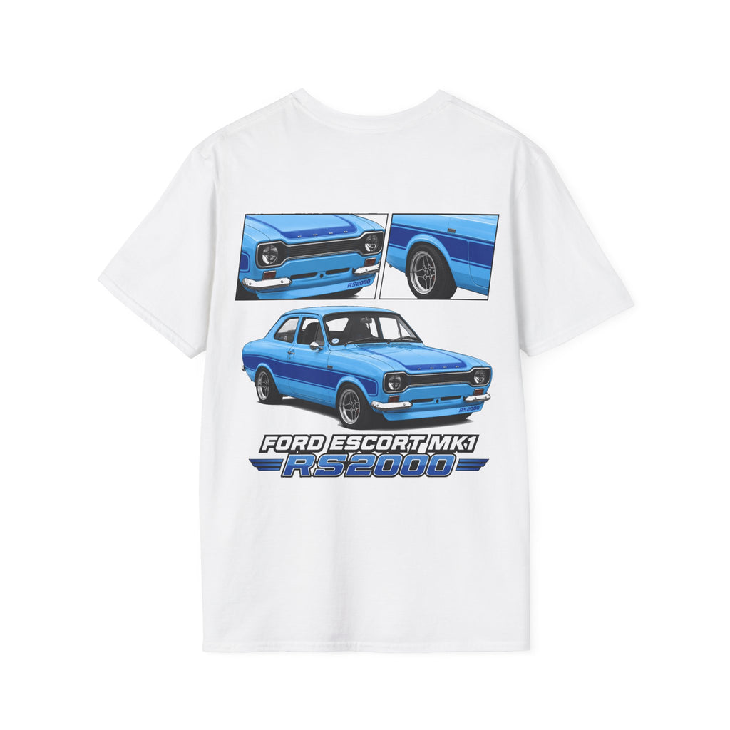 BLUE FORD ESCORT MK1 RS2000 T-SHIRT