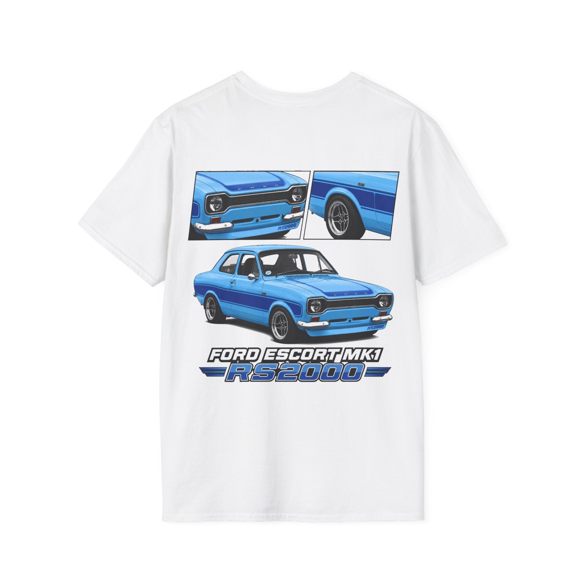 BLUE FORD ESCORT MK1 RS2000 T-SHIRT