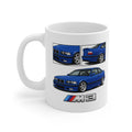 BLUE BMW M3 E36 MUG