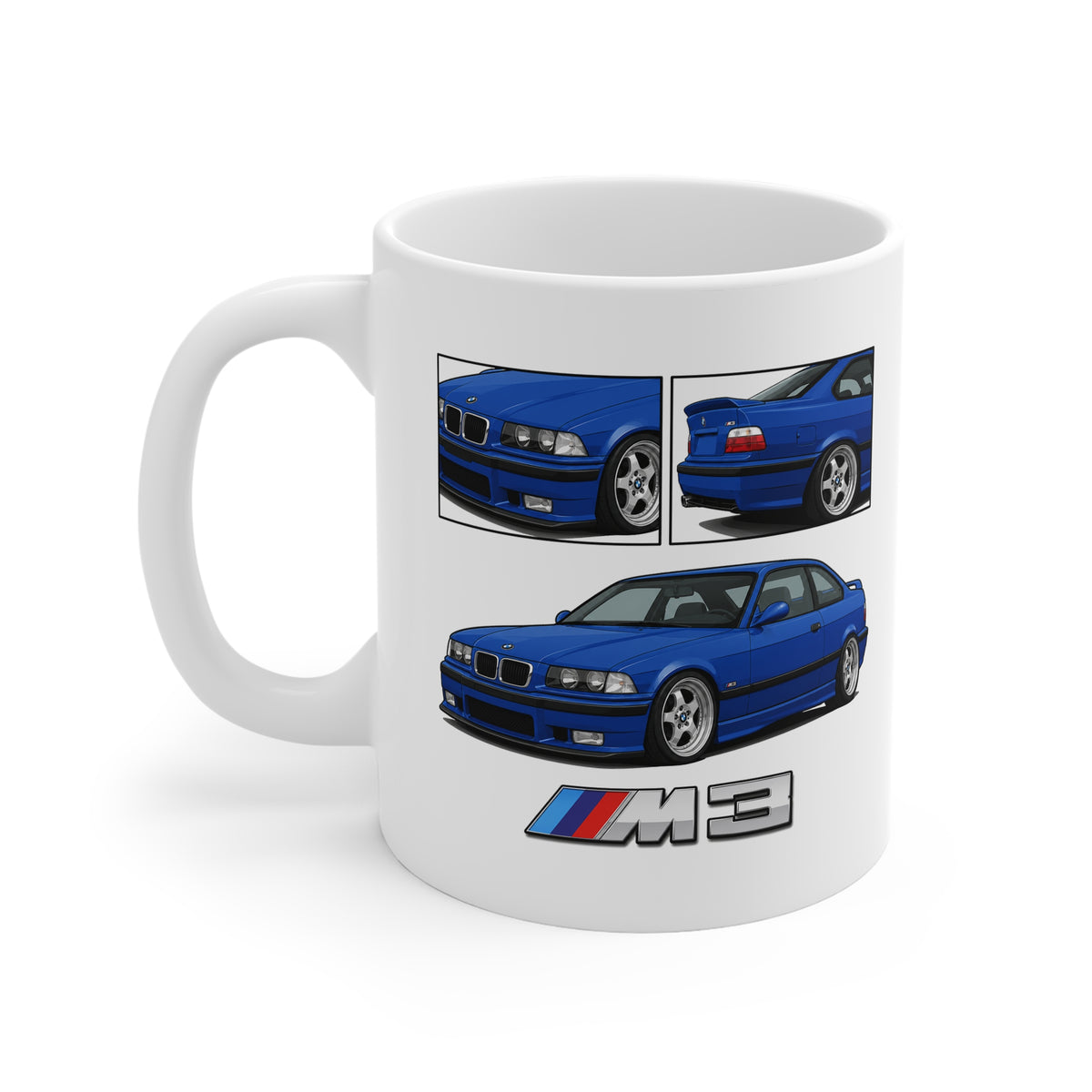 BLUE BMW M3 E36 MUG
