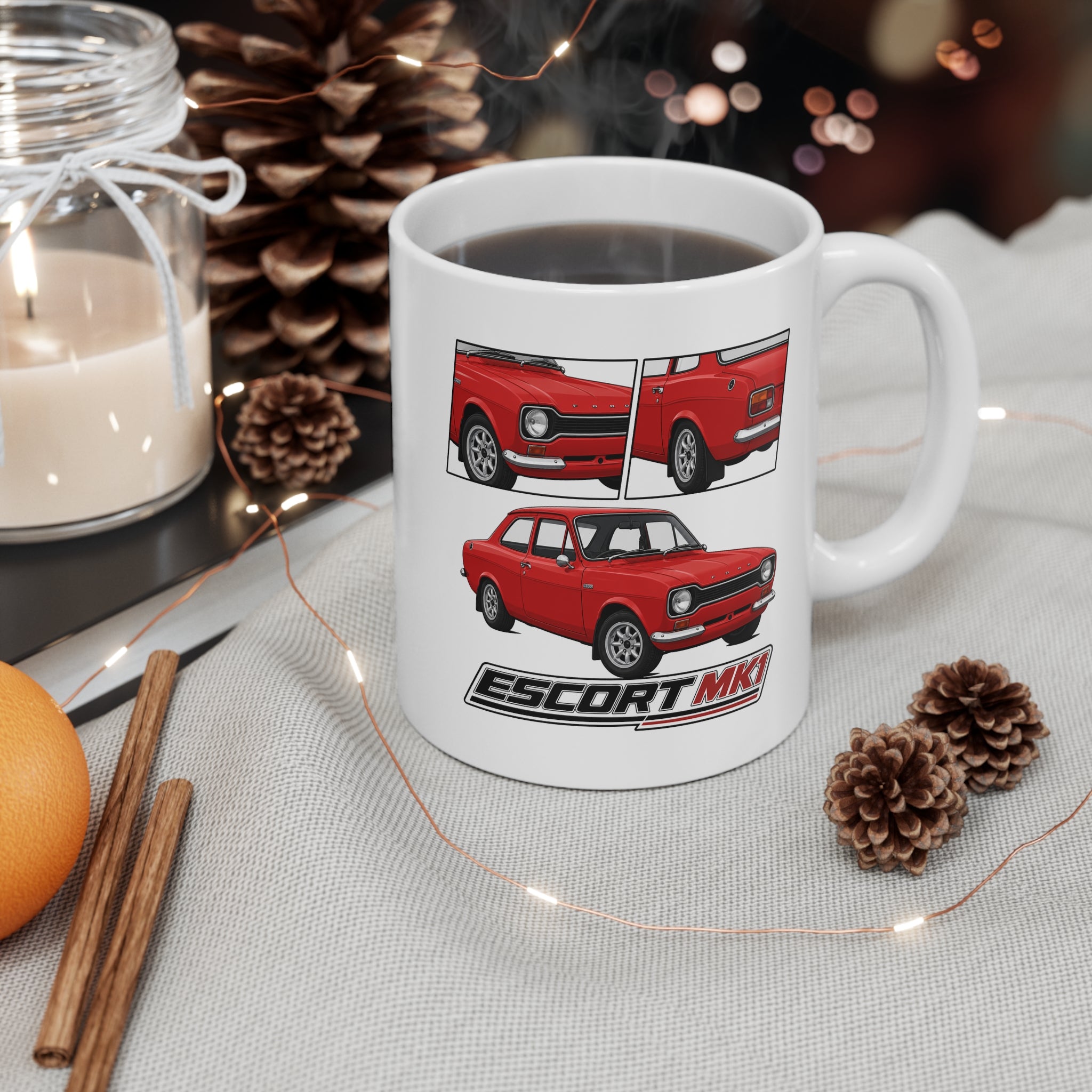 RED FORD ESCORT MK1 MUG