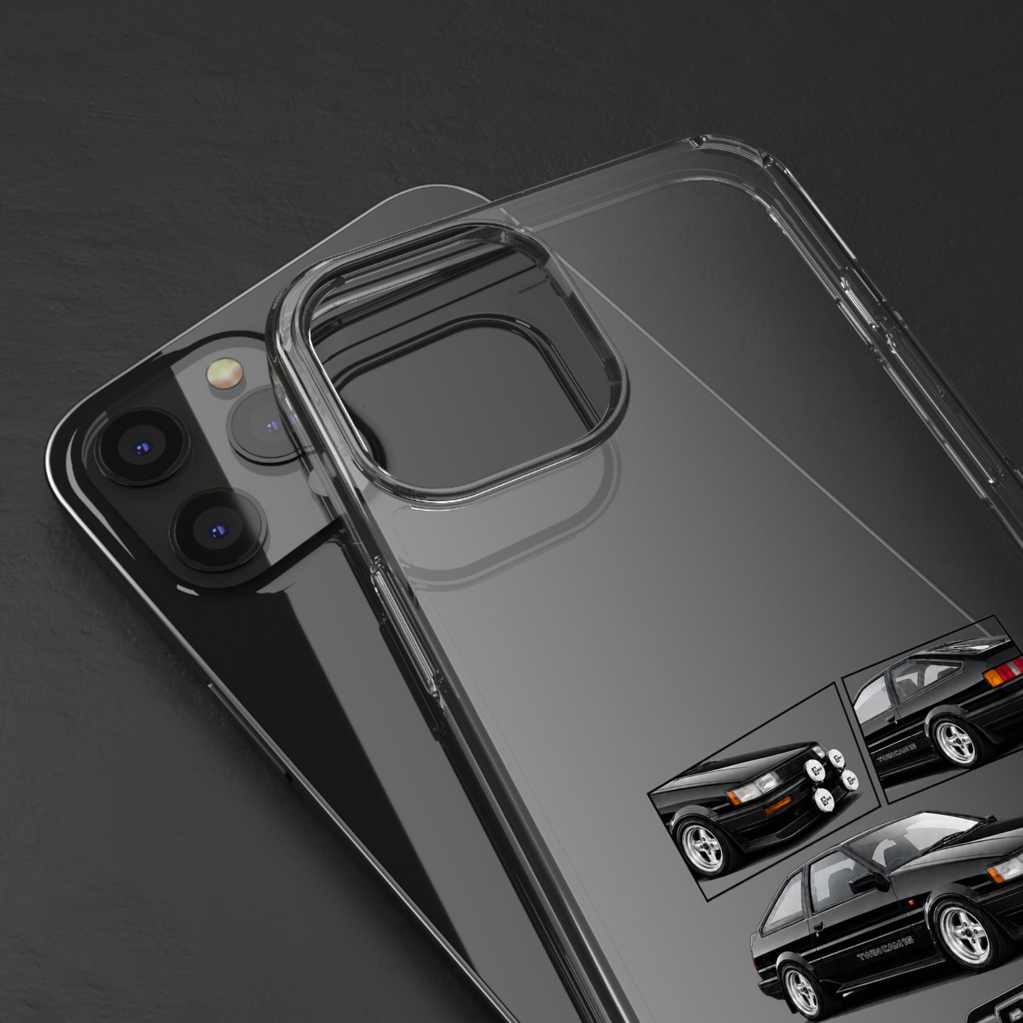 BLACK AE86 TWINCAM PHONE CASES