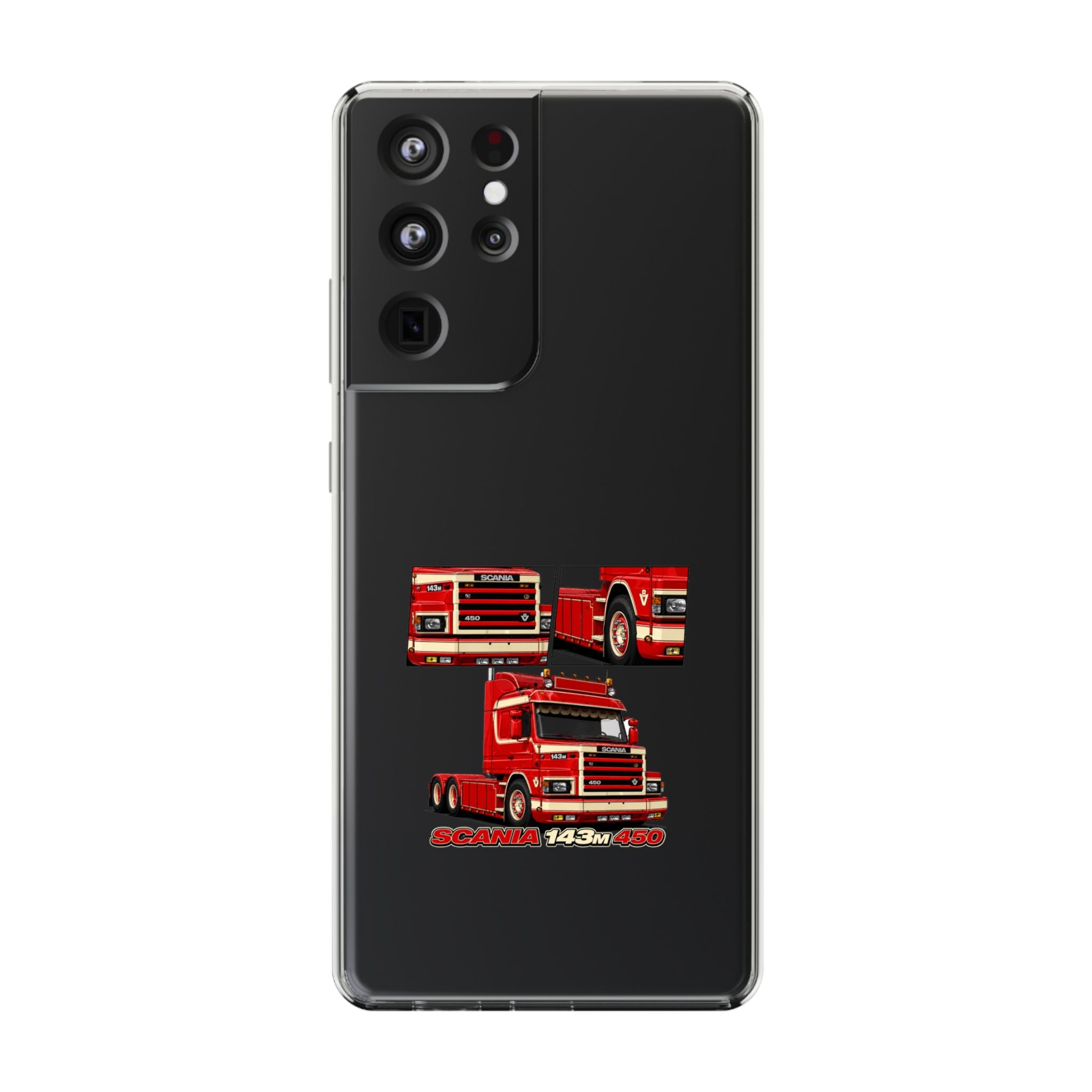 RED SCANIA 450 143M PHONE CASES