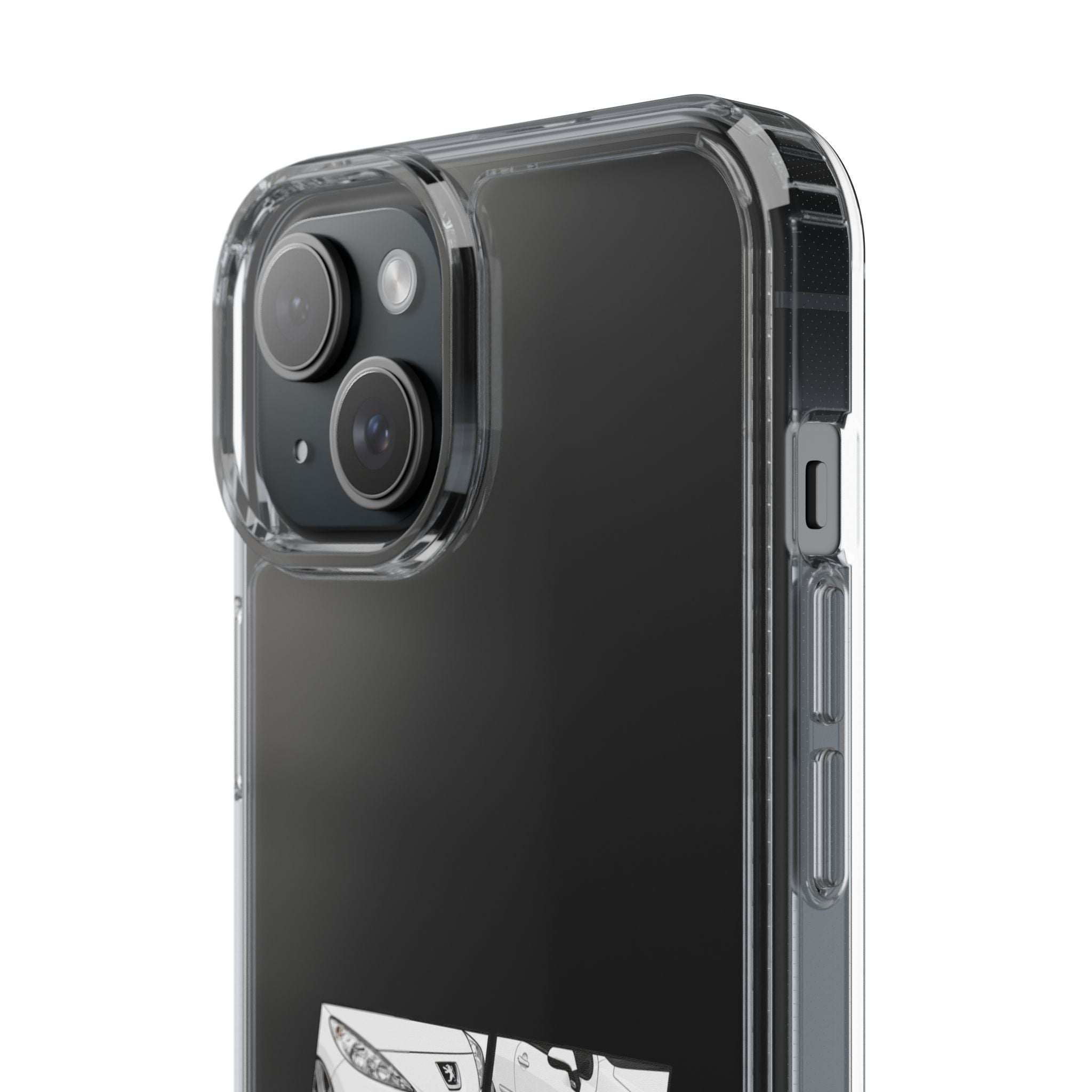 WHITE PEUGEOT 207 PHONE CASES