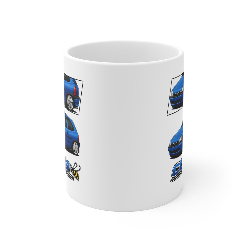 BLUE VAUXHALL CORSA B MUG
