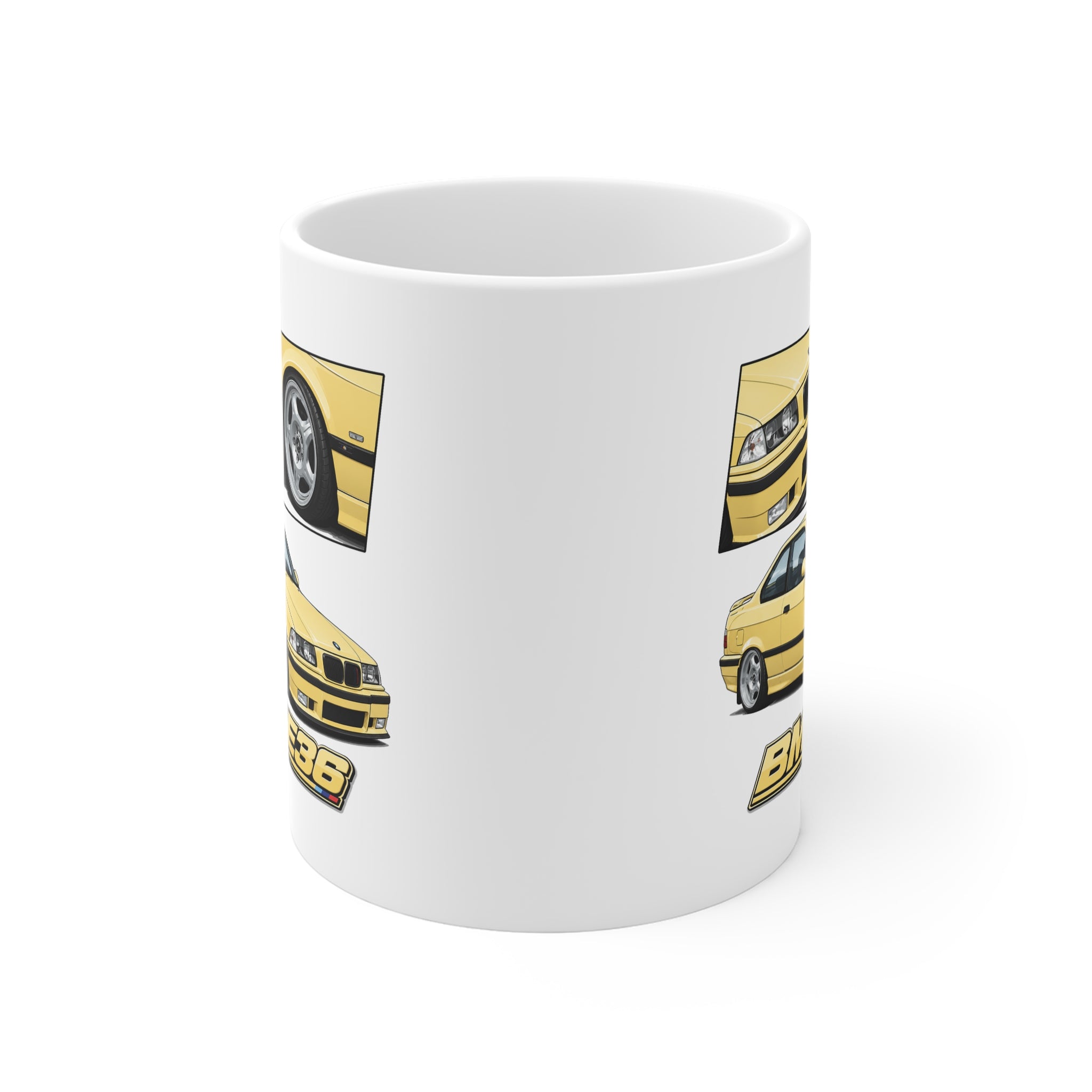 YELLOW BMW E36 MUG