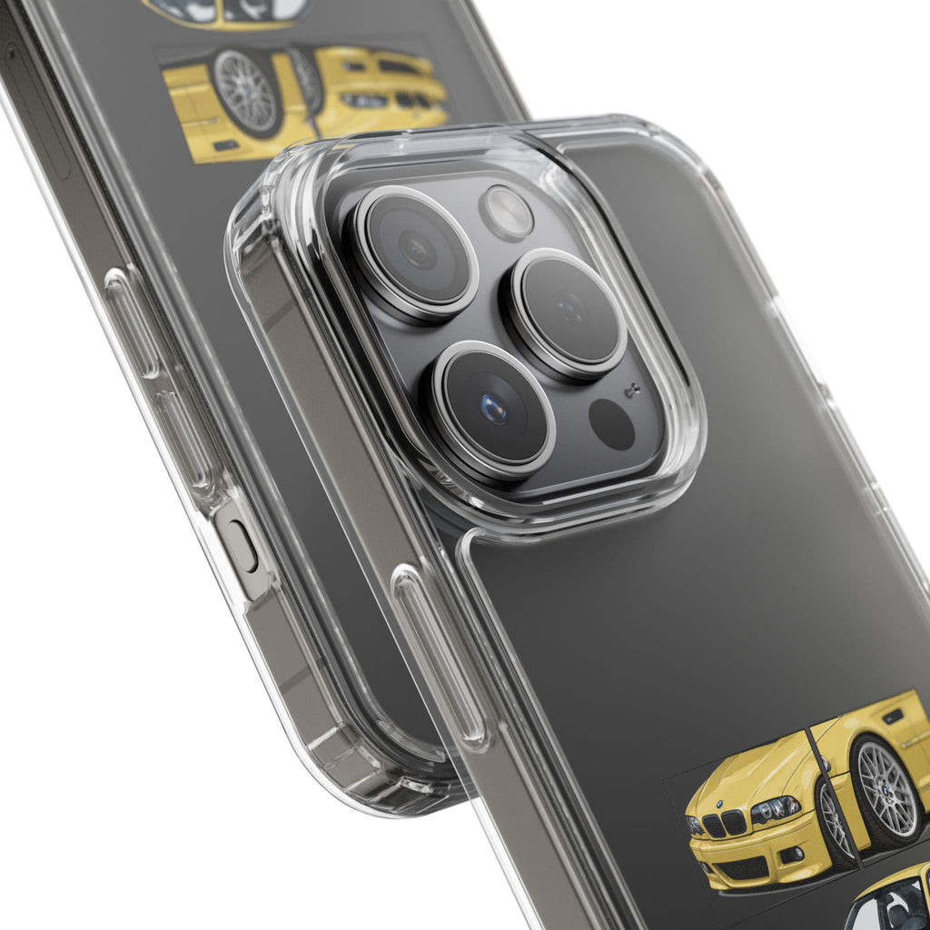 YELLOW BMW E46 PHONE CASES