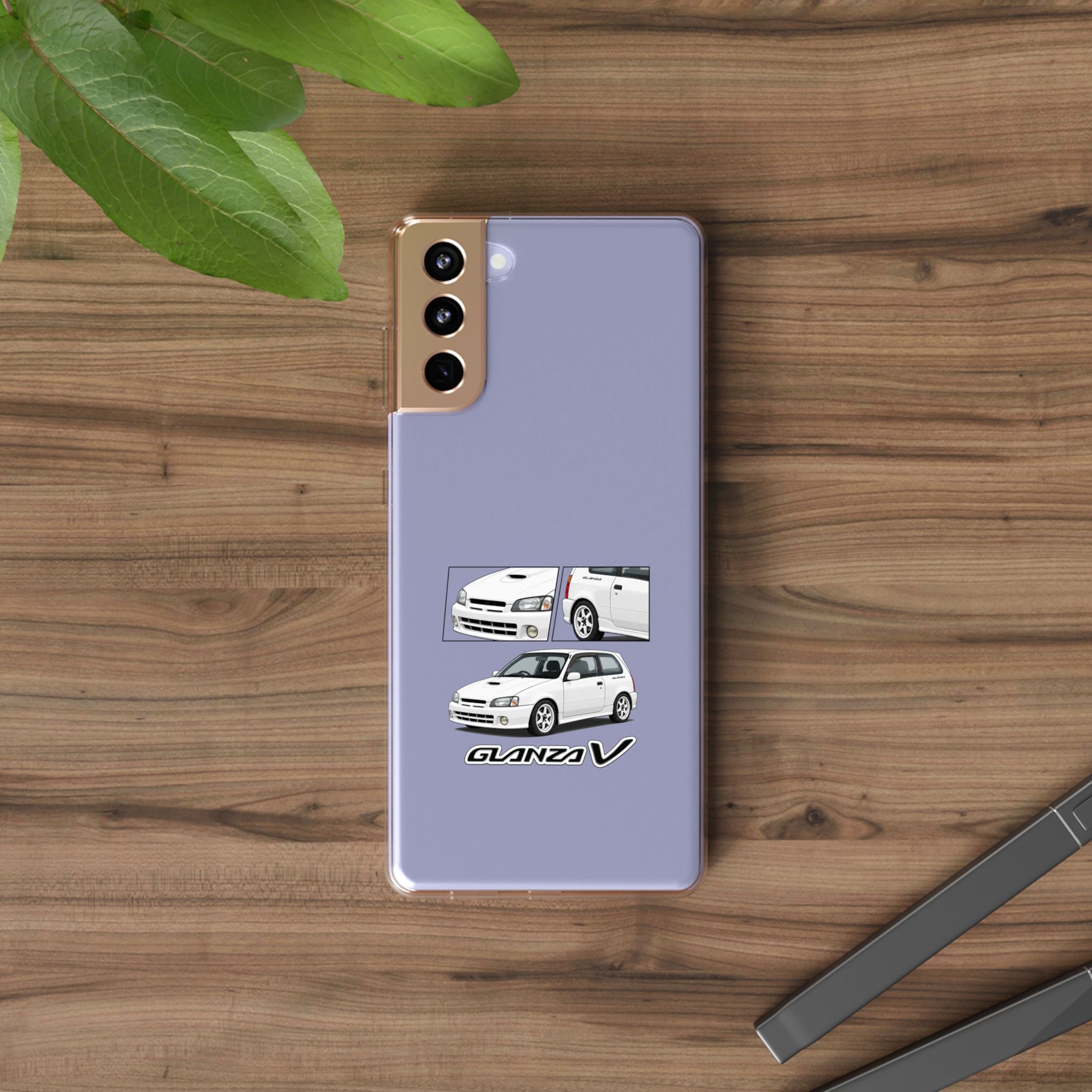 WHITE TOYOTA GLANZA PHONE CASES