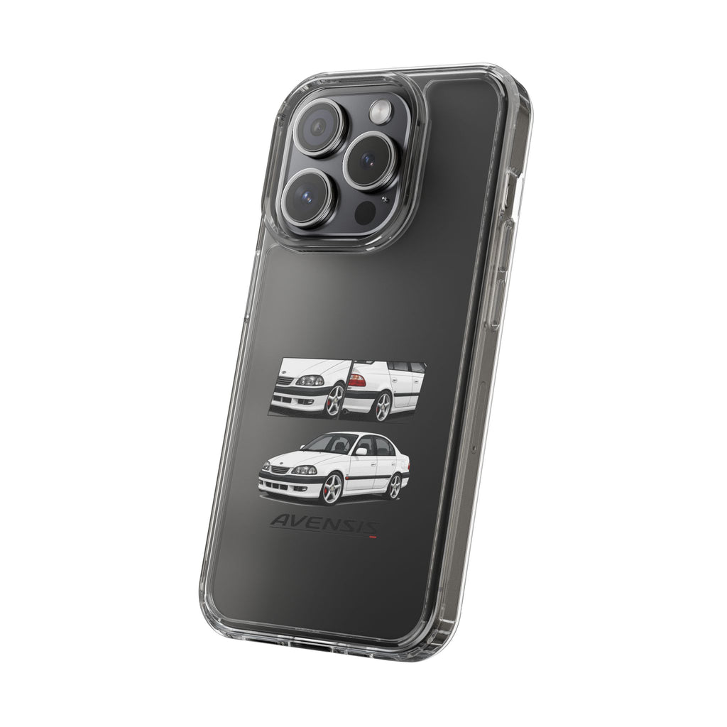WHITE TOYOTA AVENSIS PHONE CASES