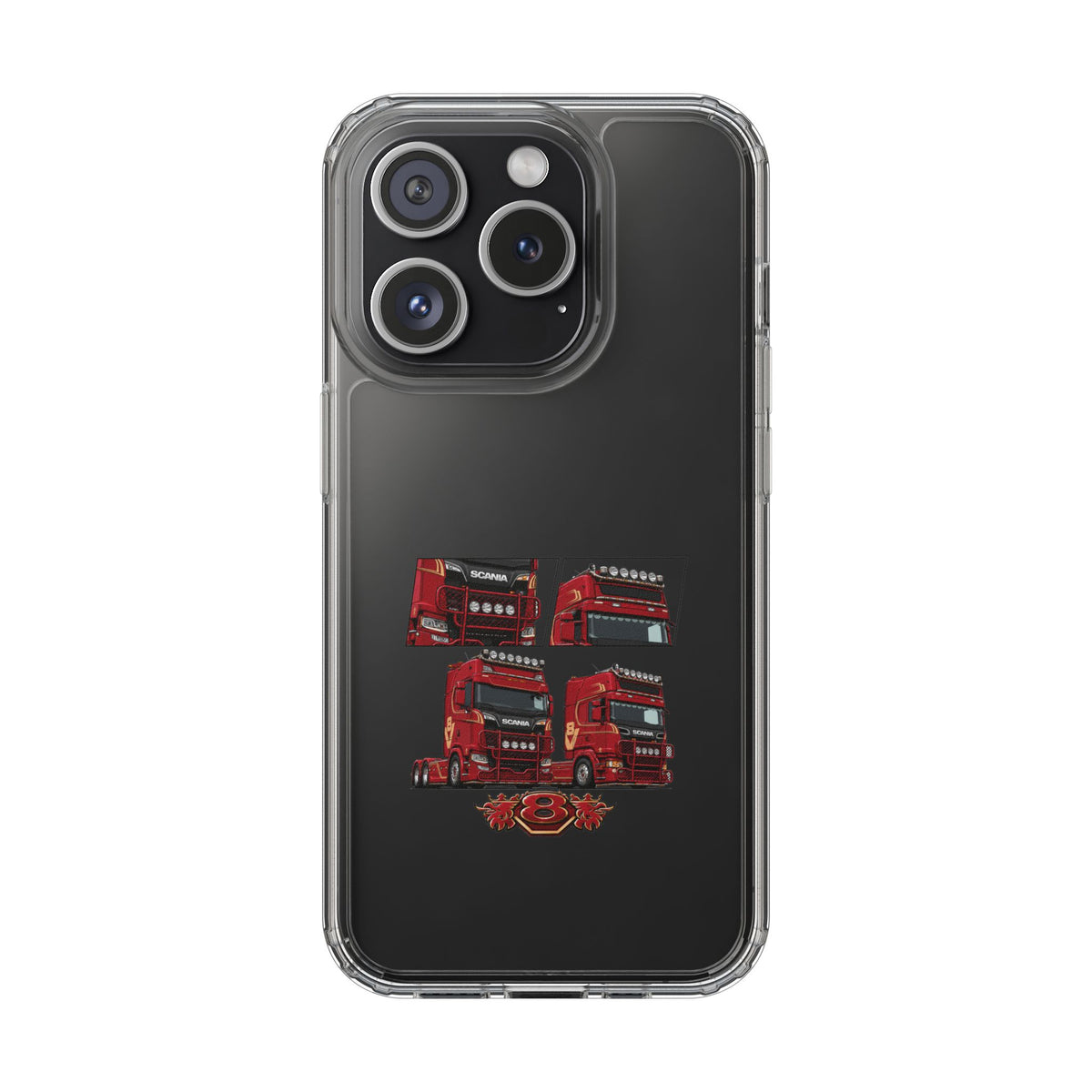 2 RED SCANIA S-SERIES PHONE CASES