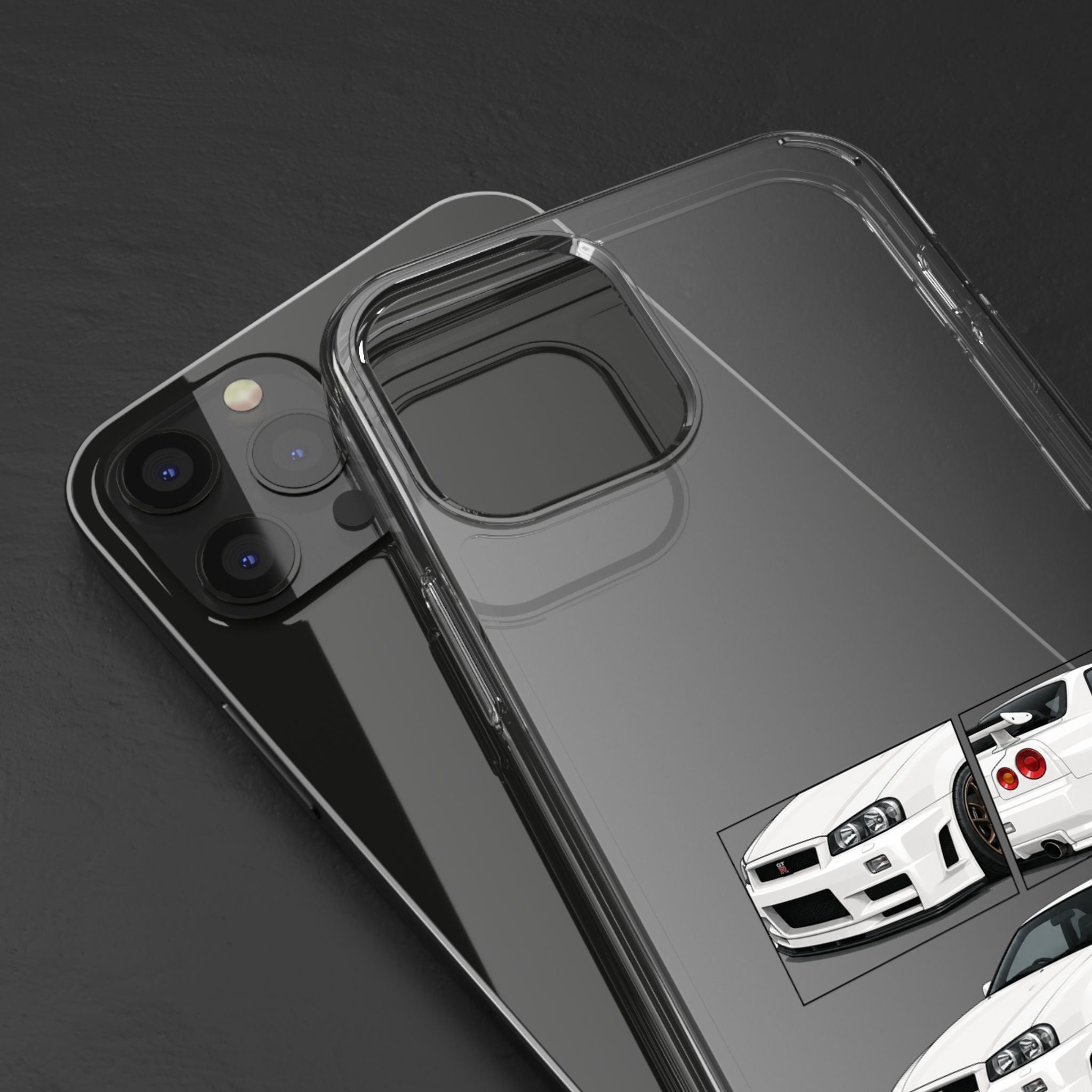 WHITE R34 GTR PHONE CASES