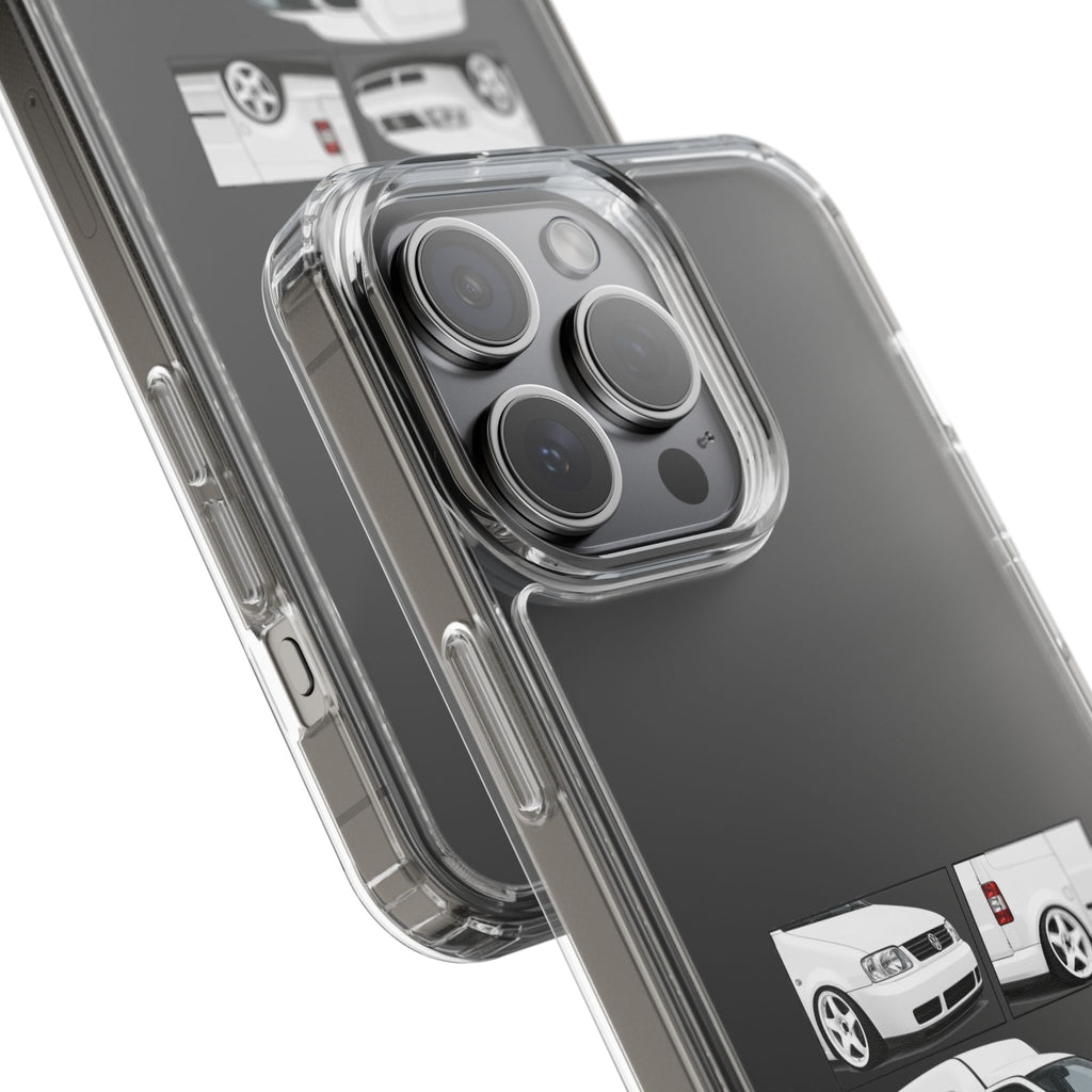WHITE VW CADDY PHONE CASES