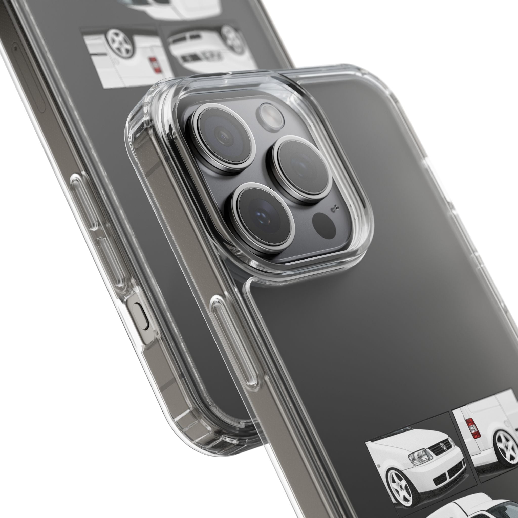 WHITE VW CADDY PHONE CASES