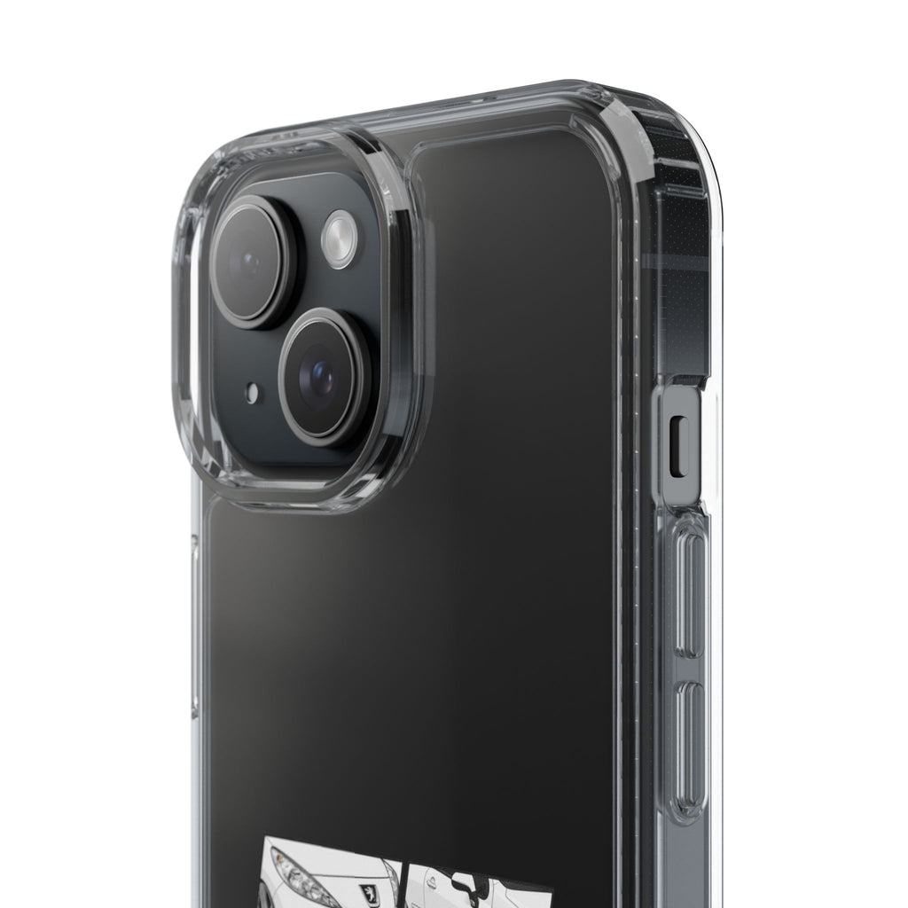 WHITE PEUGEOT 207 PHONE CASES