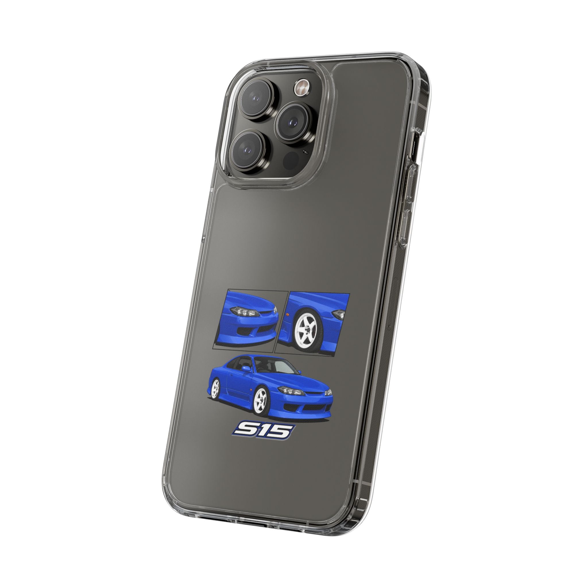 BLUE NISSAN S15 PHONE CASES