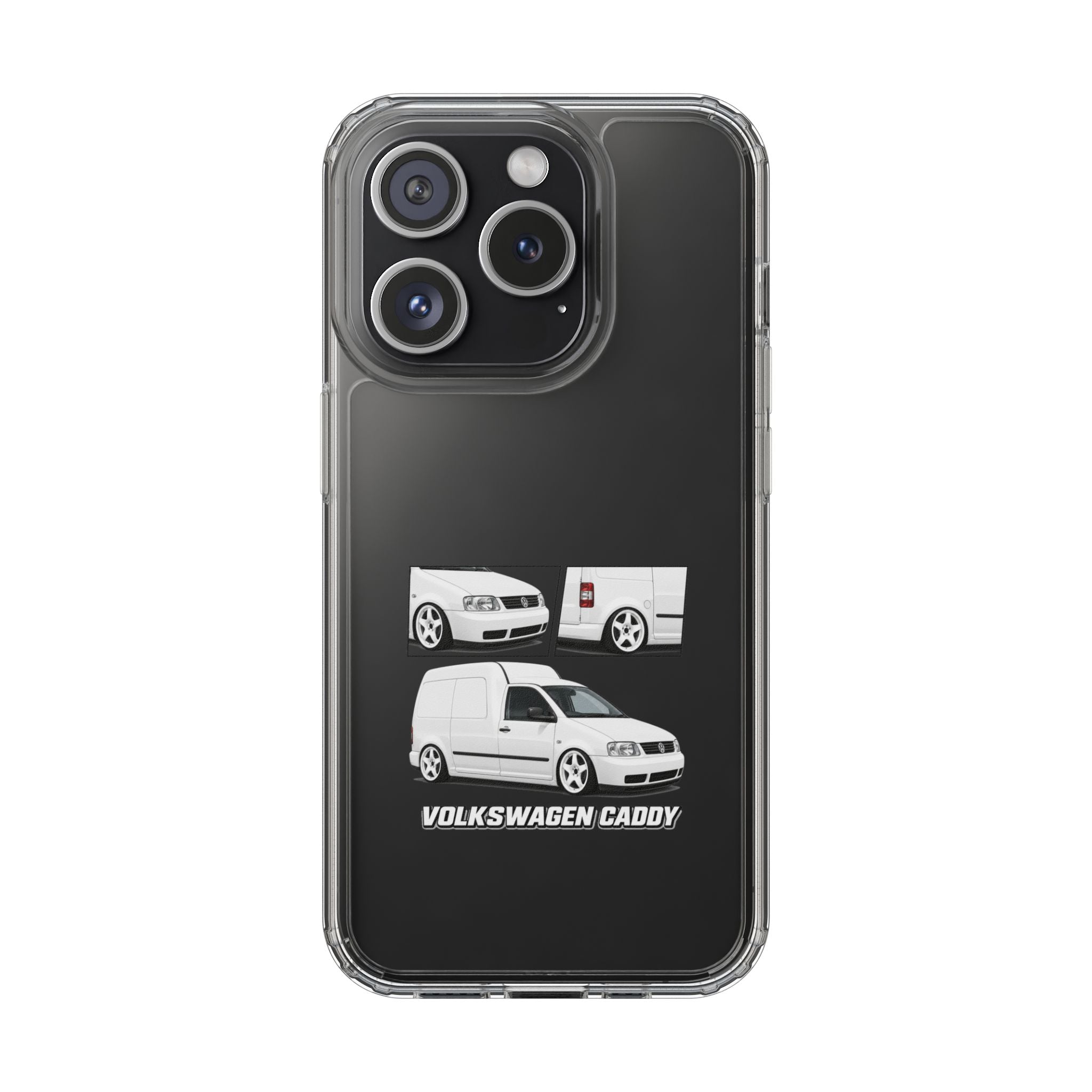 WHITE VW CADDY PHONE CASES