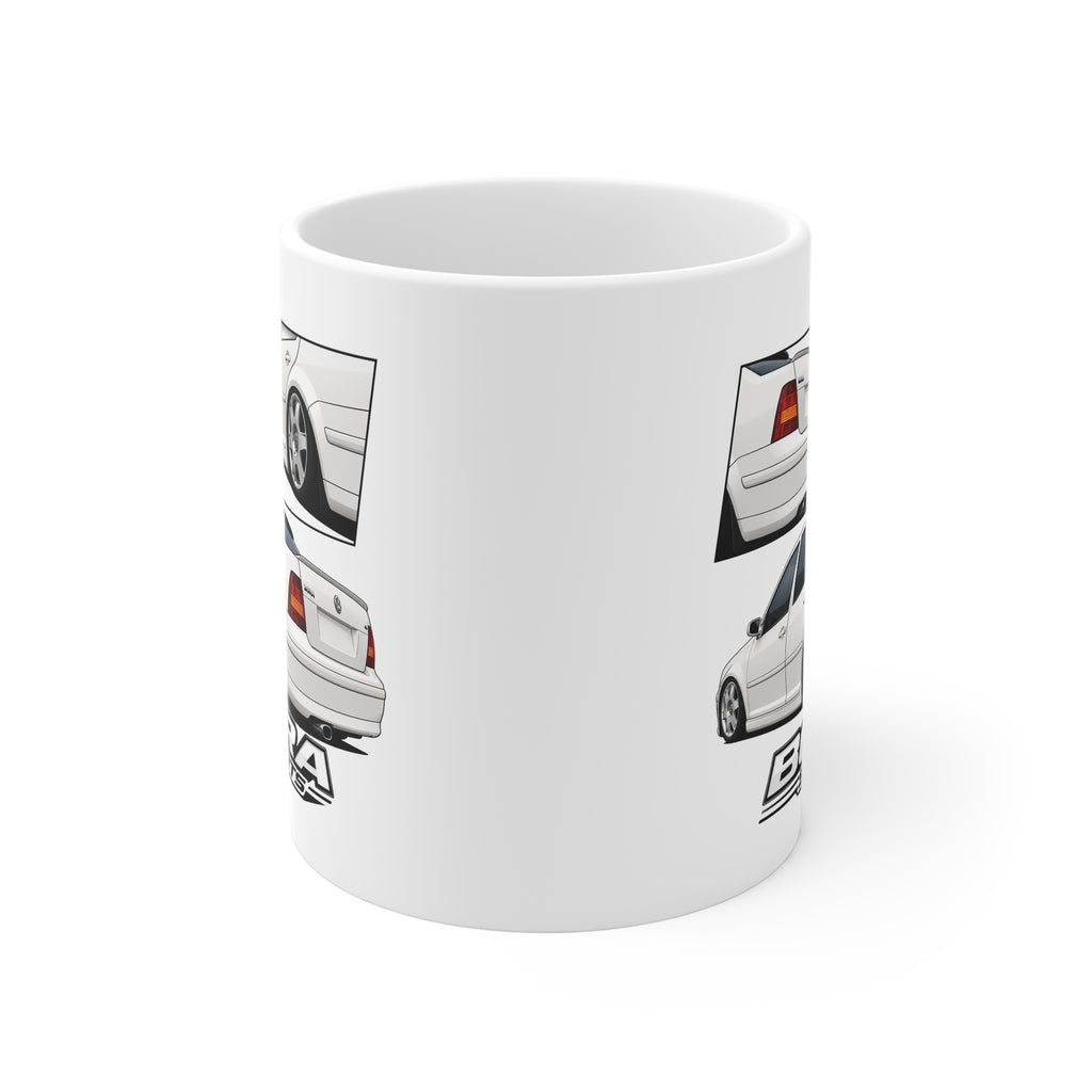 CANDY WHITE VW BORA MUG