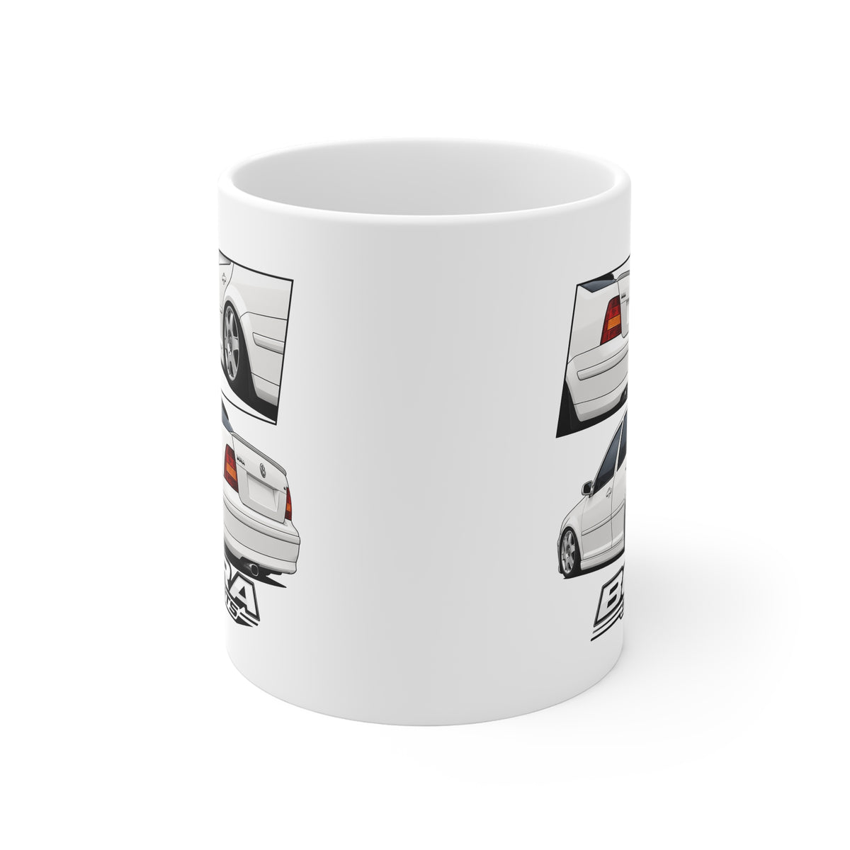 CANDY WHITE VW BORA MUG