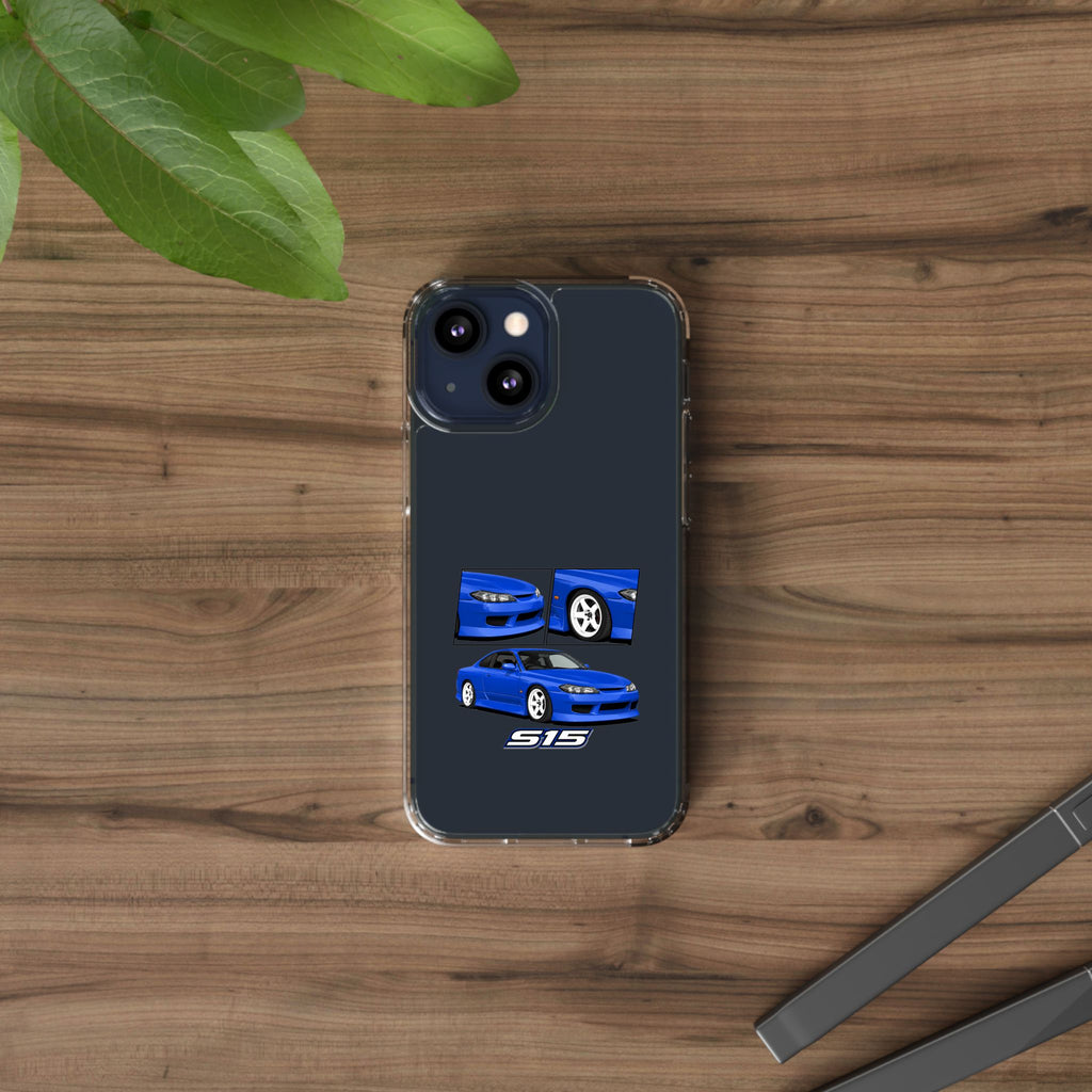 BLUE NISSAN S15 PHONE CASES