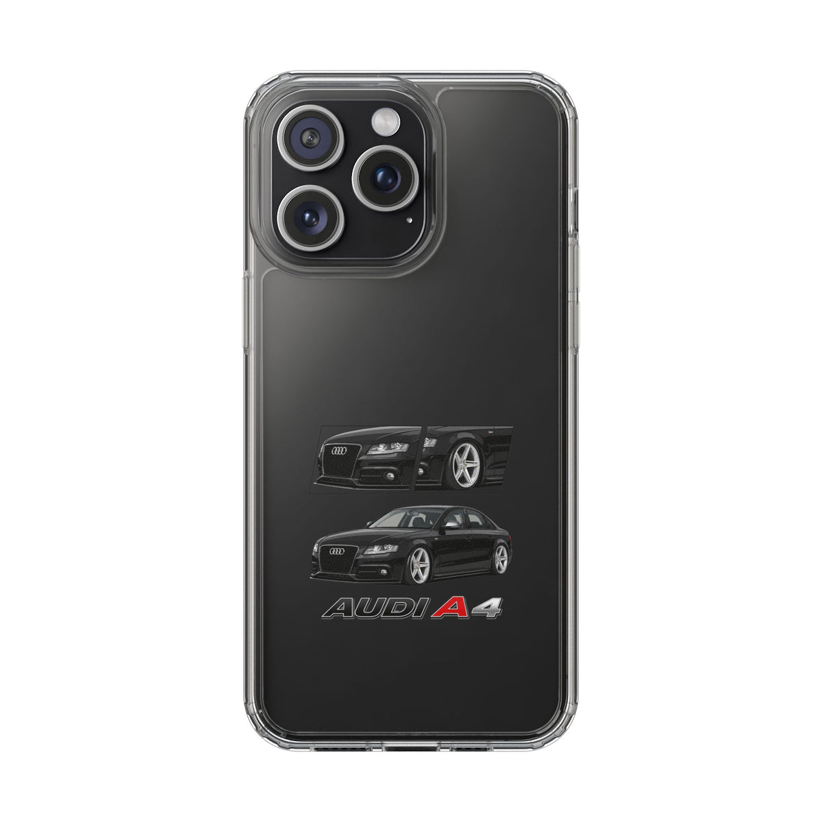 BLACK B8 AUDI A4 PHONE CASES