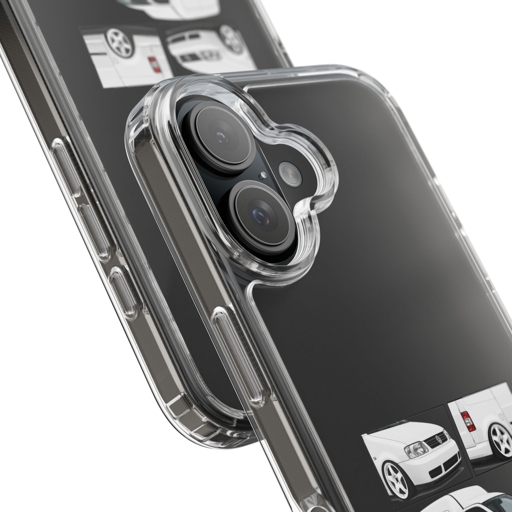 WHITE VW CADDY PHONE CASES