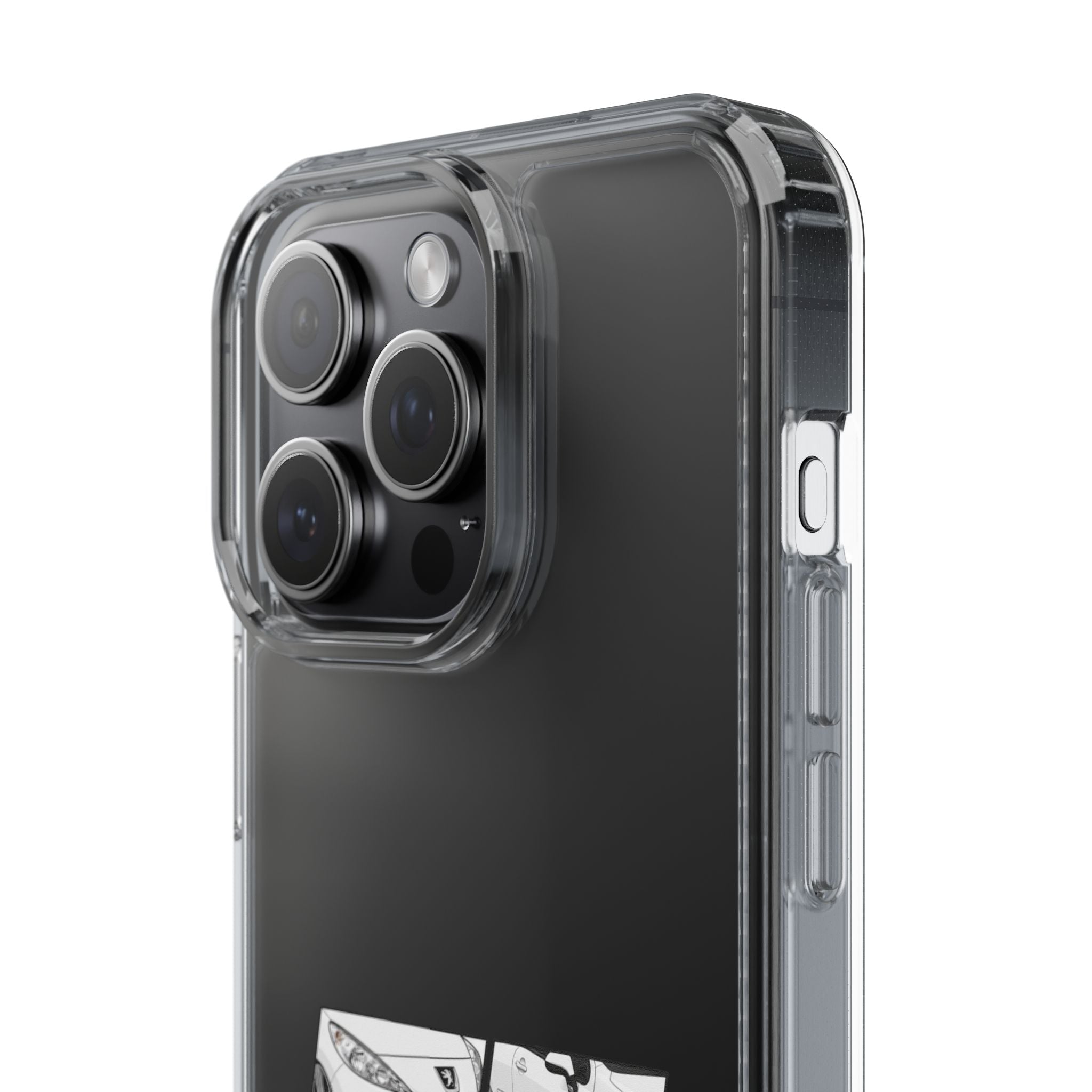 WHITE PEUGEOT 207 PHONE CASES
