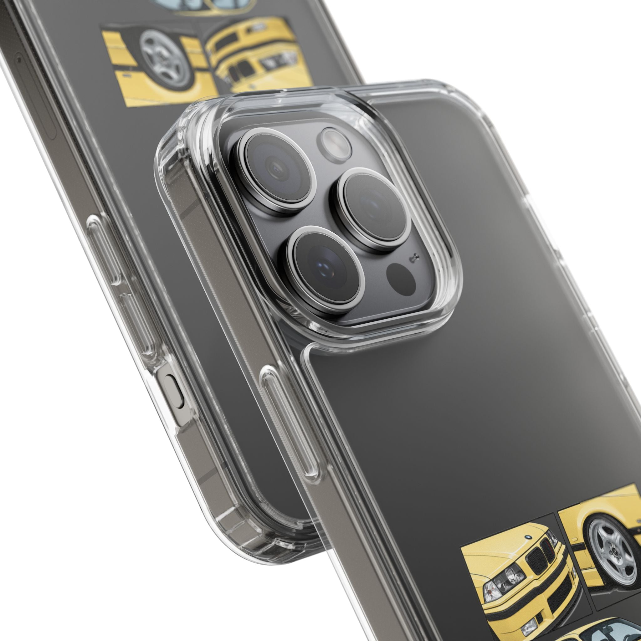 YELLOW BMW E36 PHONE CASE