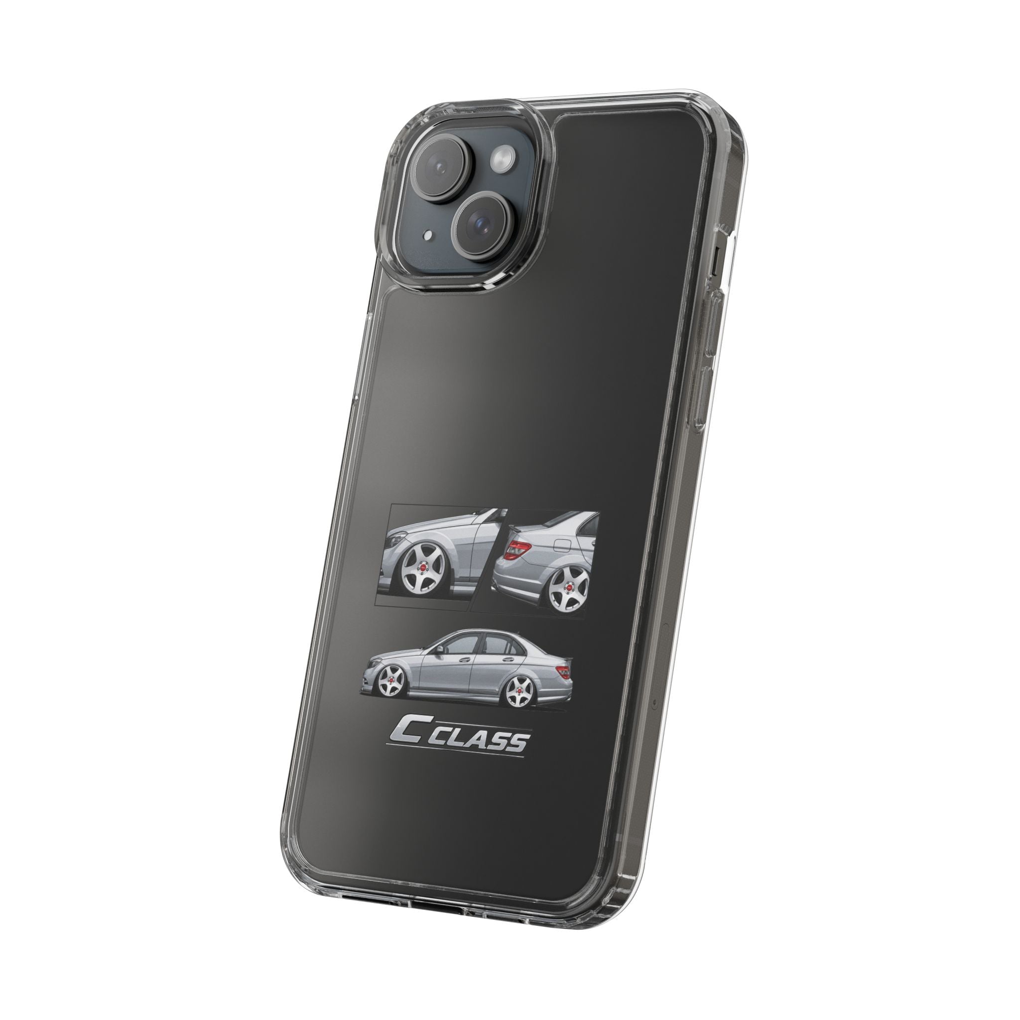 SILVER MERC C-CLASS PHONE CASES
