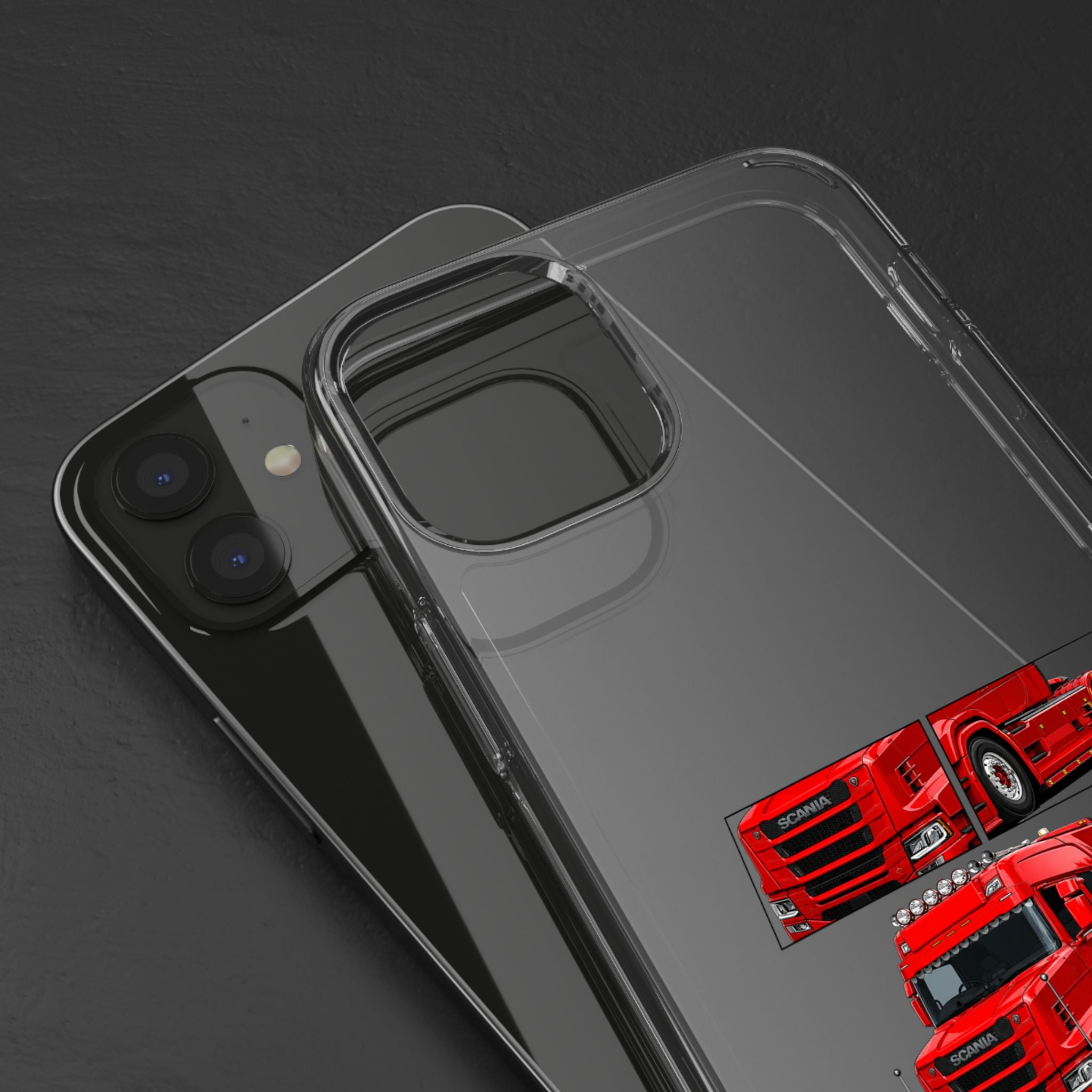 RED SCANIA T-CAB PHONE CASES