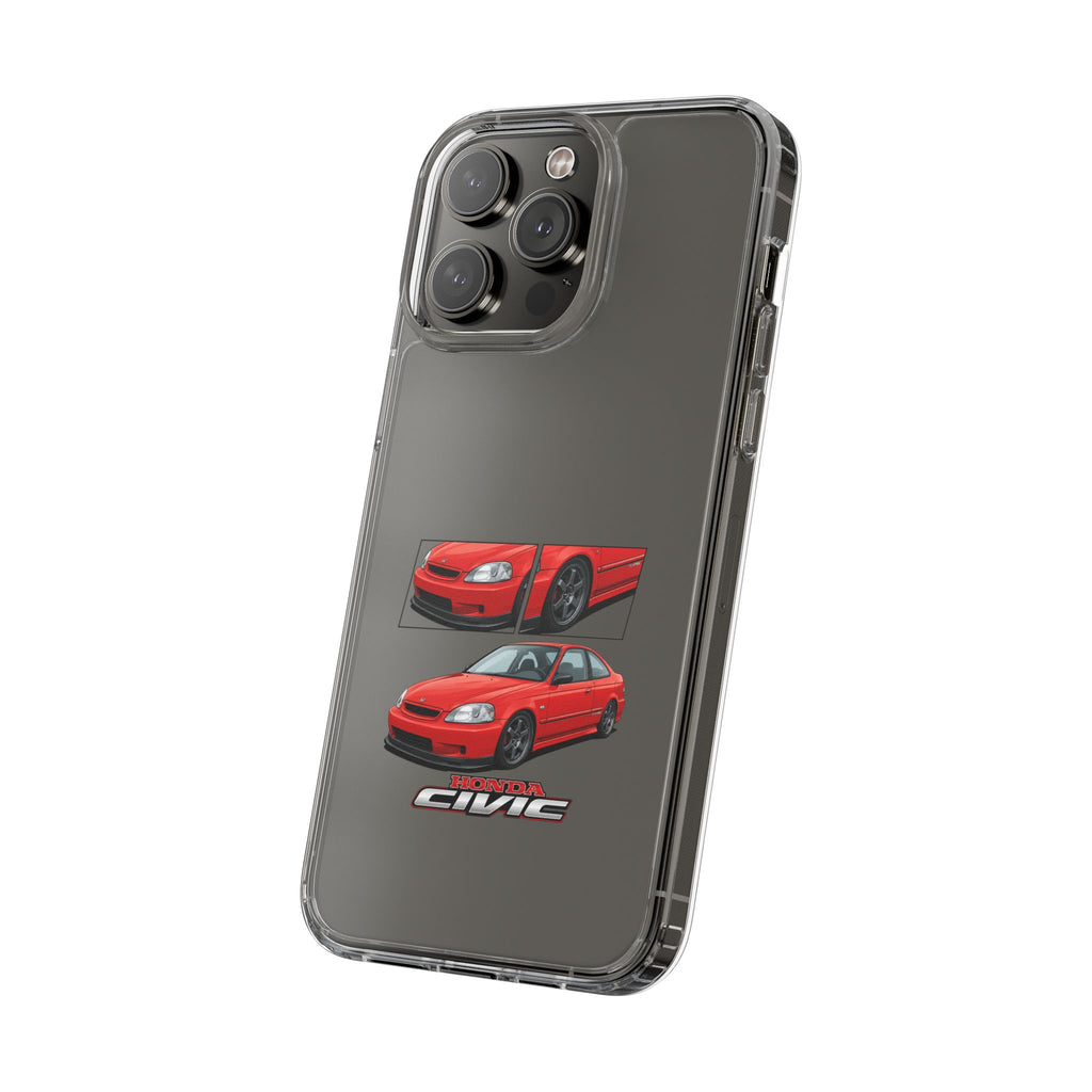 RED CIVIC EK COUPE PHONE CASES