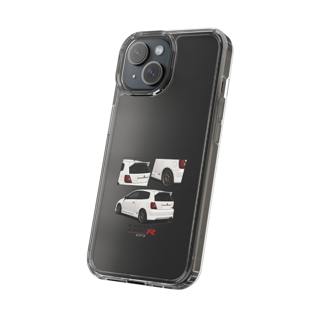 WHITE EP3 TYPE R PHONE CASES