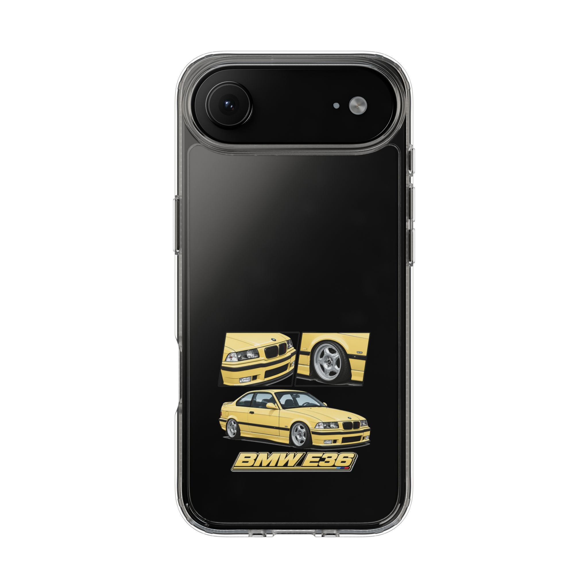 YELLOW BMW E36 PHONE CASE