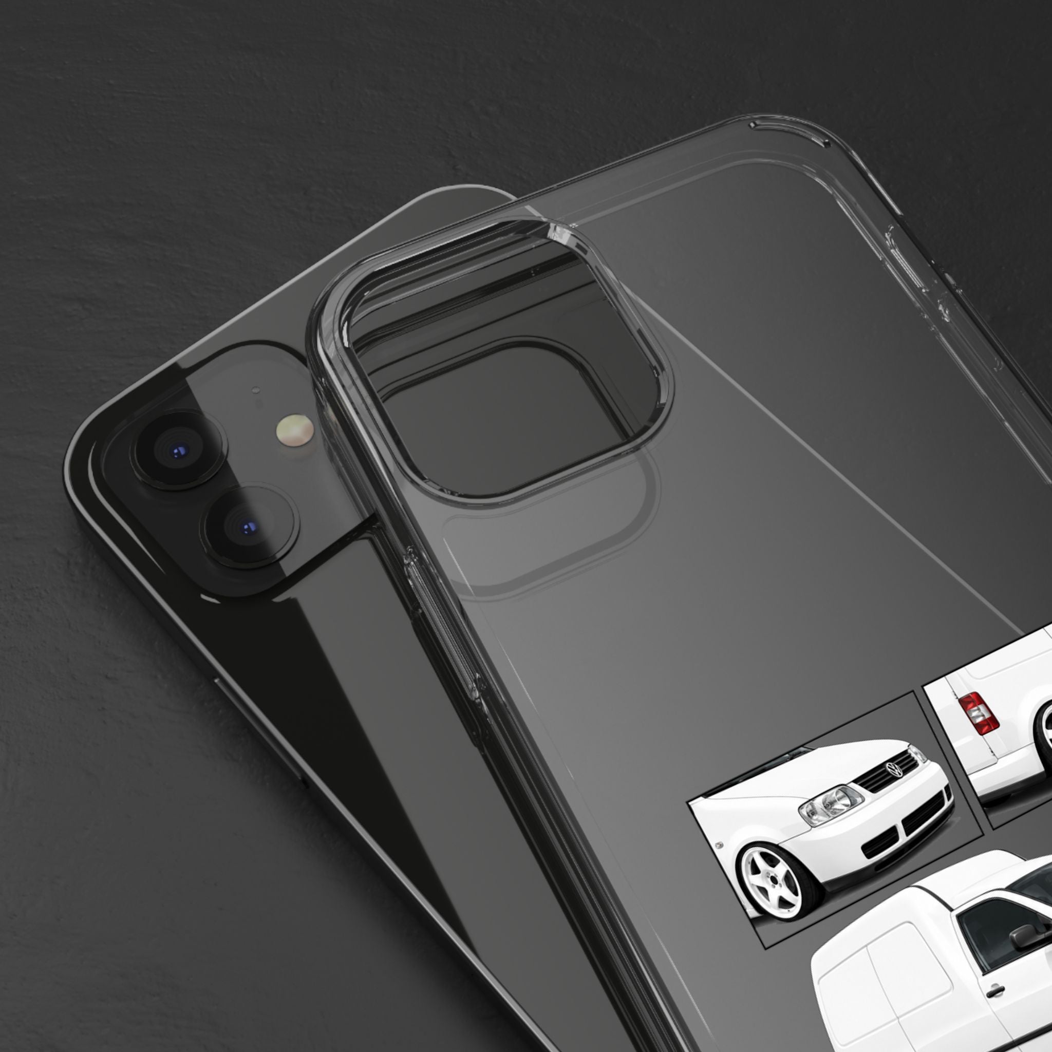 WHITE VW CADDY PHONE CASES
