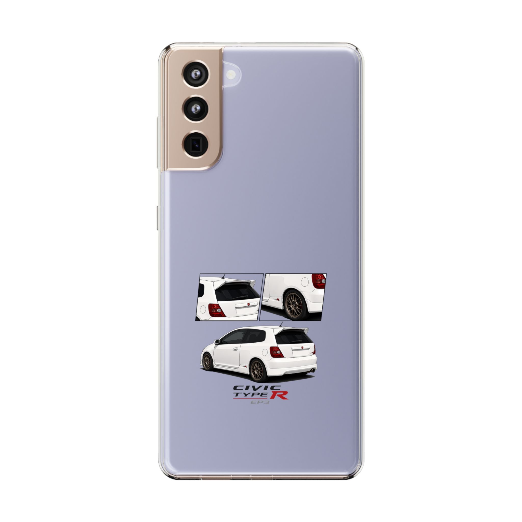 WHITE EP3 TYPE R PHONE CASES