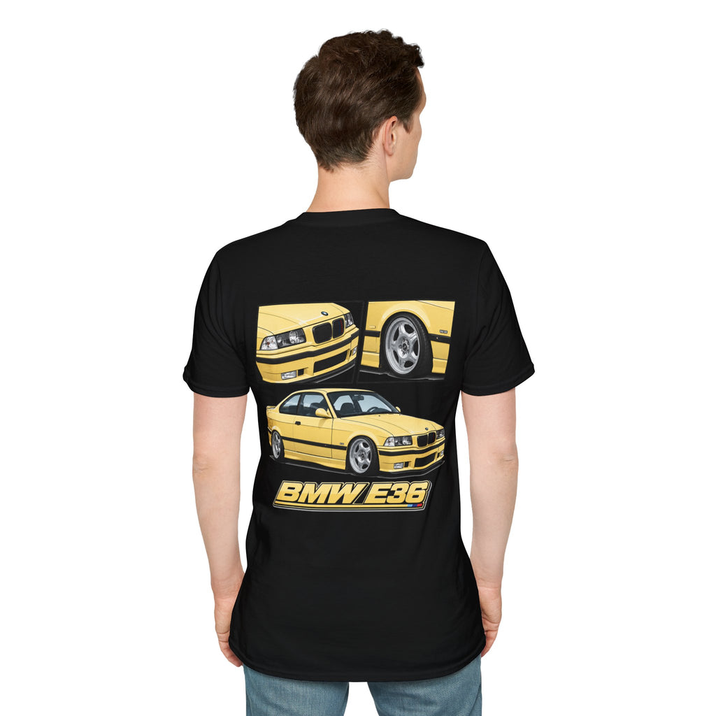 YELLOW BMW E36 T-SHIRT